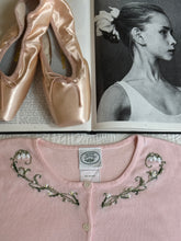 Load image into Gallery viewer, Hand-Embroidered Lily of the Valley Laura Ashley Cardigan by Bella Rosalia (M-XL)
