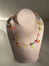 Load image into Gallery viewer, Handmade by Pa Thoy- Floral and Butterfly Pearl Beaded Necklace by Plum Blossom Jewelry
