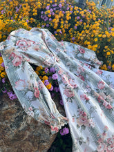 Load image into Gallery viewer, Handmade by Bella Rosalia Floral Panel Creamy Wrap Dress (XS-M)
