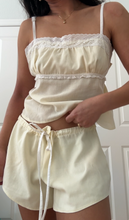 Load image into Gallery viewer, Buttercream Yellow Handmade Shorts by Bella Rosalia (XS-M)

