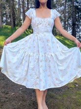 Load image into Gallery viewer, 1950’s Inspired Floral Prairie Dress Handmade by Bella Rosalia (XS-M)
