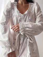 Load image into Gallery viewer, Reimagined Flowing Poet Sleeve Belted Nightgown Dress by Bella Rosalia (XS-M)
