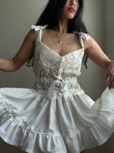 Load image into Gallery viewer, Handmade by Bella Rosalia- Sweetheart Creampuff Mini Skirt (S-M)
