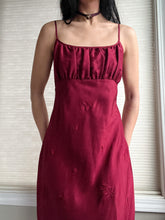 Load image into Gallery viewer, 100% Silk Scarlet Red Enchanting Y2K Valentines Evening Gown (S-M)
