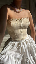 Load image into Gallery viewer, Handmade by Bella Rosalia- Sweetheart Cream Puff Mini Skirt (S-M)
