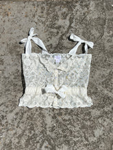 Load image into Gallery viewer, Handmade by Bella Rosalia- Ethereal Cream Lace Sweetheart Camisole Top (XS-M)
