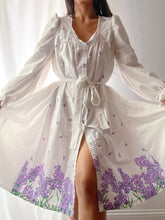 Load image into Gallery viewer, Reimagined Flowing Poet Sleeve Belted Nightgown Dress by Bella Rosalia (XS-M)
