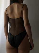 Load image into Gallery viewer, 100% Silk Gold Label Victoria&#39;s Secret Lace Mesh Bodysuit (L)
