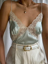 Load image into Gallery viewer, 1990’s Vintage 100% Silk Icy Blue Camisole Top (L-XL)
