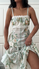 Load image into Gallery viewer, Floral Lace Trim Matching Tank Top Handmade by Bella Rosalia (XS-L)
