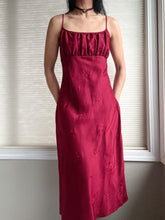 Load image into Gallery viewer, 100% Silk Scarlet Red Enchanting Y2K Valentines Evening Gown (S-M)
