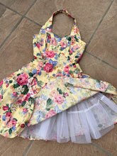 Load image into Gallery viewer, Ethereal 1980’s Stunning Floral Summer Halter Dress (XS-M)
