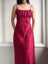 Load image into Gallery viewer, 100% Silk Scarlet Red Enchanting Y2K Valentines Evening Gown (S-M)
