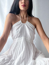 Load image into Gallery viewer, 2000&#39;s Flowing Sheer Angelic Cotton Halter Dress (XS-S)
