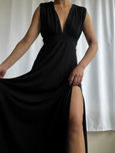 Load image into Gallery viewer, Grecian Goddess of Night Maxi Dress- Made in USA (XS-M)
