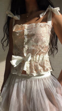 Load image into Gallery viewer, Handmade by Bella Rosalia- Ethereal Cream Lace Sweetheart Camisole Top (XS-M)
