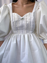 Load image into Gallery viewer, Angelic Puff Sleeve Babydoll Dress Handmade by Bella Rosalia (XS-S)
