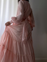 Load image into Gallery viewer, Ethereal 1970&#39;s Vintage Pink Princess Gown- Made in USA (XS-S)
