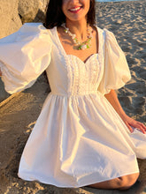 Load image into Gallery viewer, Angelic Puff Sleeve Babydoll Dress Handmade by Bella Rosalia (XS-S)
