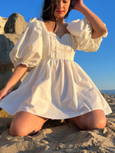 Load image into Gallery viewer, Angelic Puff Sleeve Babydoll Dress Handmade by Bella Rosalia (XS-S)
