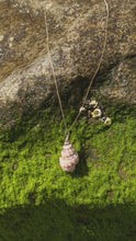 Load and play video in Gallery viewer, Ethereal Mermaid Seashell Necklace with Gold Trim
