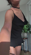 Load and play video in Gallery viewer, Handmade 2 Piece Backless Tank and Mini Skirt Set (S-M)
