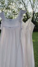 Load and play video in Gallery viewer, Vintage 1970’s Reworked Lace Detailed Cotton Nightgown (XS-XL)
