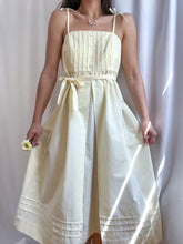 Load image into Gallery viewer, Vintage 1970’s Buttercream Pleated Prairie Dress (S-L)
