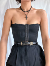 Load image into Gallery viewer, 1960’s Black Mesh Waist Cincher by ‘Subtract’
