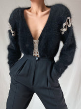 Load image into Gallery viewer, Vintage 1980’s Jewel Encrusted Mohair Sweater (XS-L)
