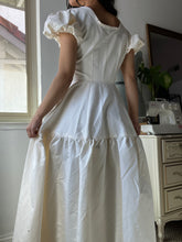 Load image into Gallery viewer, Handmade by Tia- Ivory Full Length Tiered 1950&#39;s-Inspired Princess Gown (XS-S)
