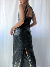 Load image into Gallery viewer, Vintage 1990’s Full Sequin Open Back Gown (XS/S)
