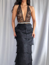 Load image into Gallery viewer, BNWT Victoria’s Secret Rhinestone Belt Black Lace Bodysuit (M-XL)
