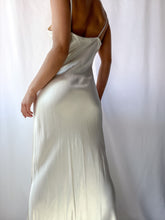 Load image into Gallery viewer, 1990’s Ivory Cream Bias Cut Satin Slip Dress (M/L)
