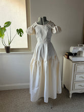 Load image into Gallery viewer, Handmade by Tia- Ivory Full Length Tiered 1950&#39;s-Inspired Princess Gown (XS-S)
