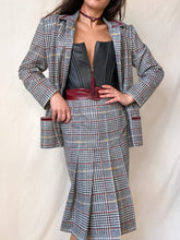 Load image into Gallery viewer, Vintage 1980’s European Made 2-Piece Matching Top &amp; Skirt Set (XS-M)
