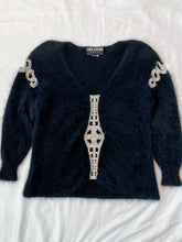 Load image into Gallery viewer, Vintage 1980’s Jewel Encrusted Mohair Sweater (XS-L)
