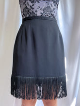 Load image into Gallery viewer, 90’s Vintage Harvé Benard Fringe Pencil Skirt (Medium-Large)
