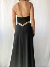 Load image into Gallery viewer, 1990’s Golden Arrow Goddess Halter Dress (S/M)
