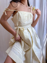 Load image into Gallery viewer, Vintage 1970’s Buttercream Pleated Prairie Dress (S-L)
